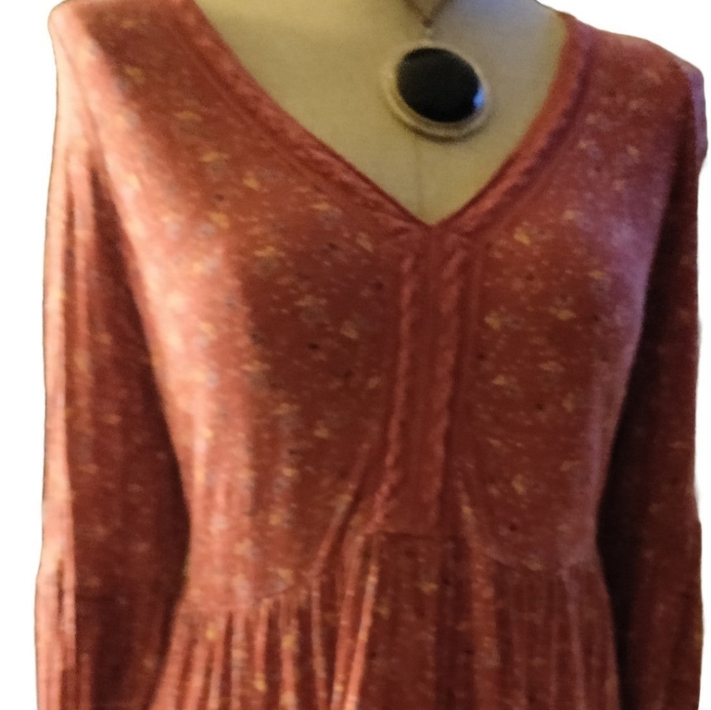 Ruffle sleeve tunic